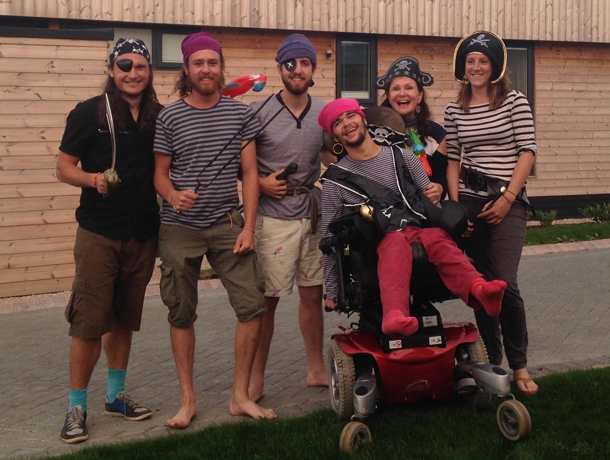 Team Marchant dressed as pirates